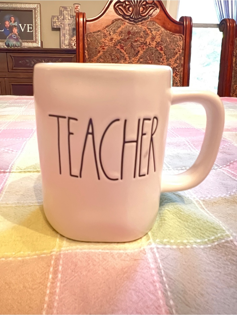 Rae Dunn White TEACHER Mug